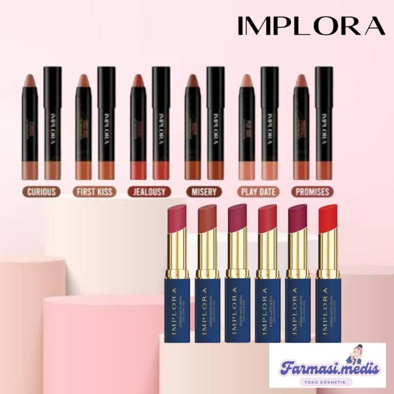 (COD)IMPLORA INTENSE MATTE LIPSTIK | LIP CRAYON SATIN