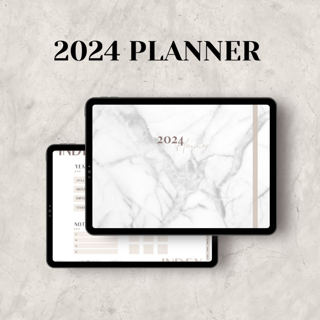 [5] 2024 Digital Planner Goodnotes/Android, Hyperlinks, Productivity Planner, Self Care Planner, habit tracker