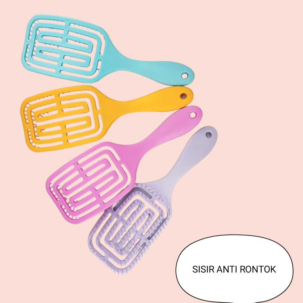 Sisir Anti Rontok Persegi 9701