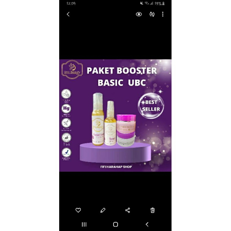 Paket basic booster UBC umi beaty care