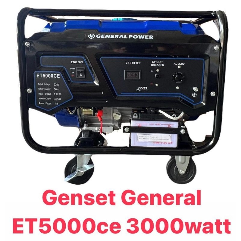 Genset Generator General et5000ce 3200watt