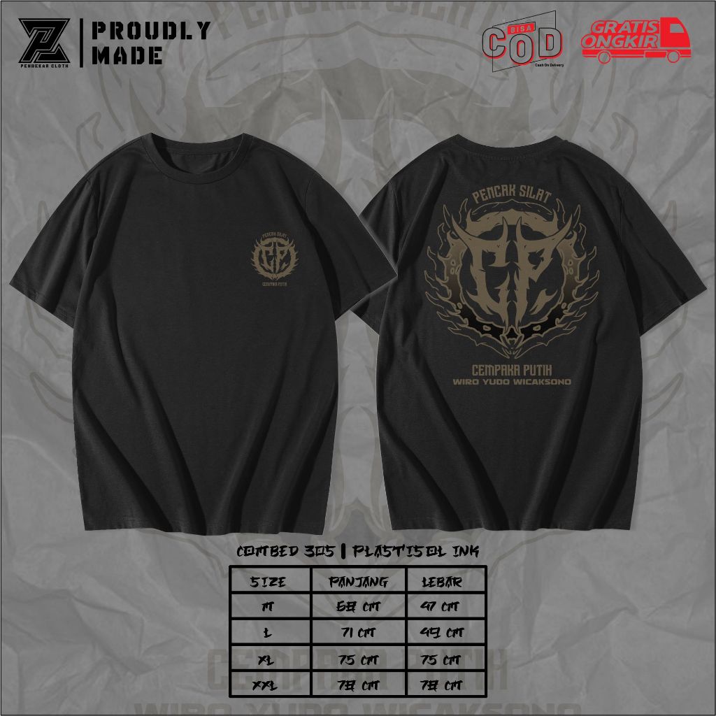 Singlet Cempaka Putih Distro Plastisol Ink