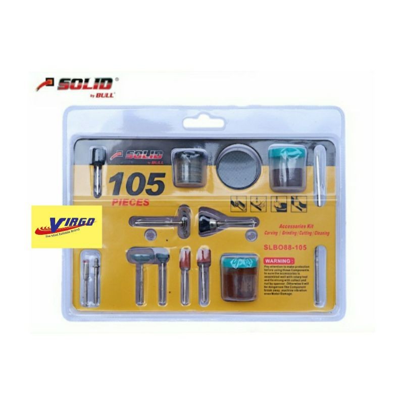 SOLID SLBO88-105 ROTARY KIT SET 105PCS MATA BOR ROTARY SET 105PCS SOLID