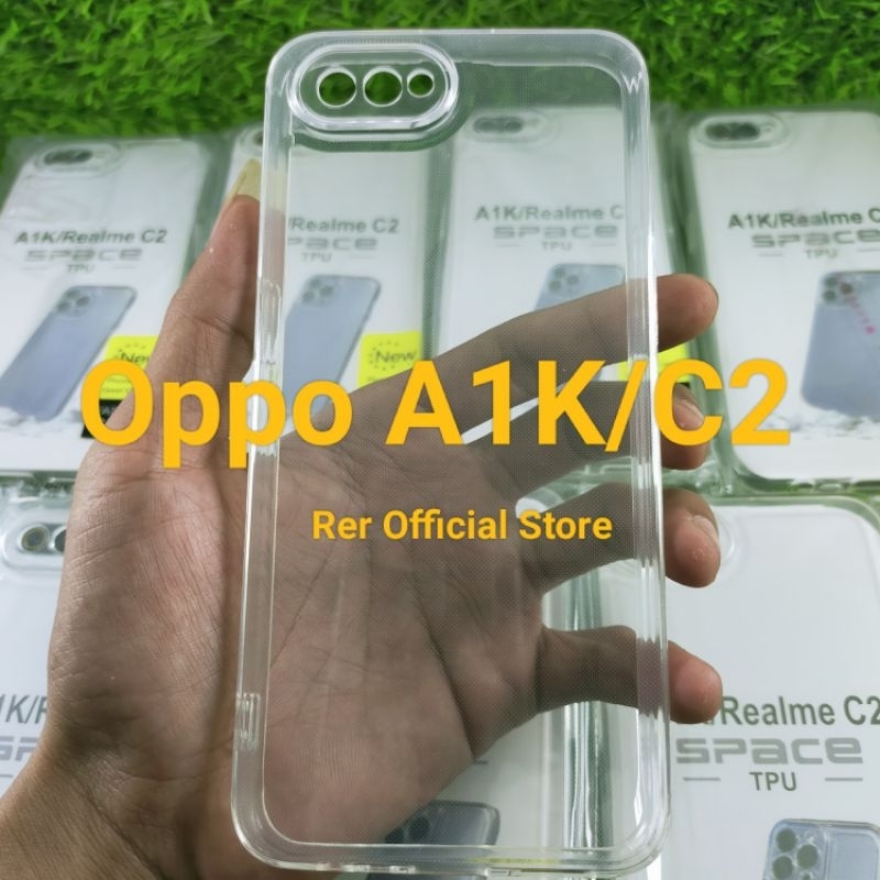 Silikon Soft case bening Space Oppo A1K/C2