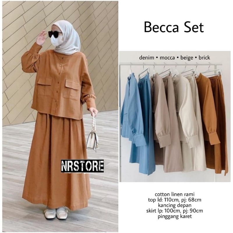BECCA SET / SETELAN ROK