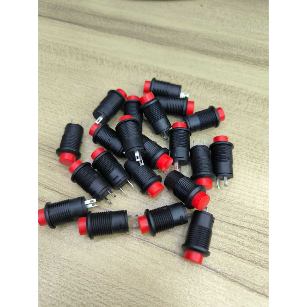 SWITCH PUSH BUTTON SAKLAR ON 2 PIN BULAT 3A