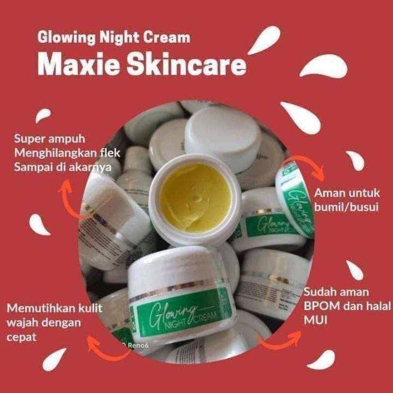glowing night cream maxie
