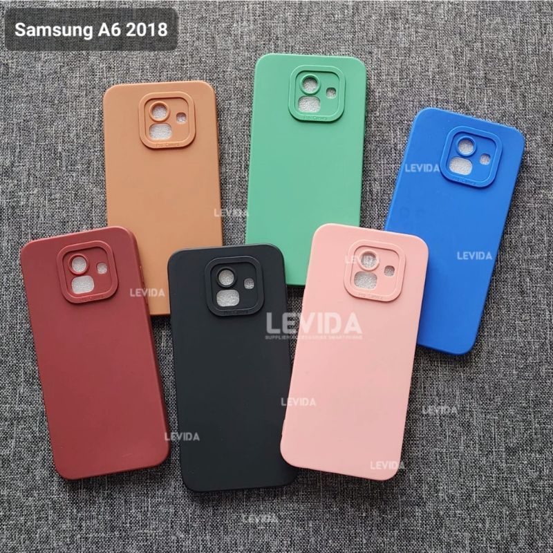 SOFTCASE PRO CAMERA SAMSUNG A6 2018 SLICON MACARON