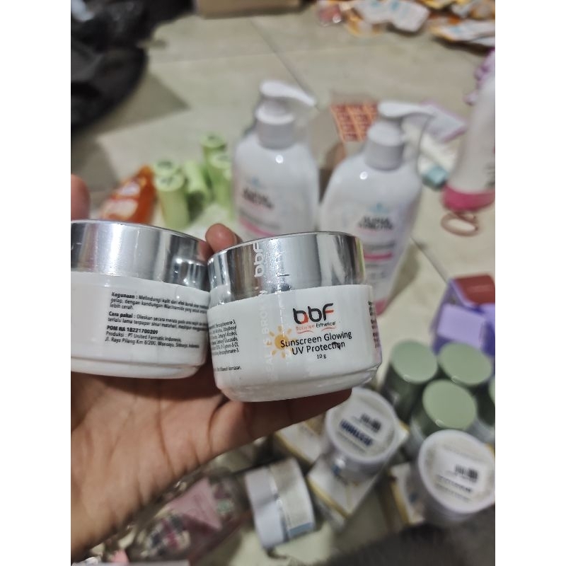 BBF suncreen glowing