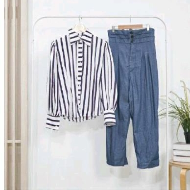 set celana kemeja hodie rok