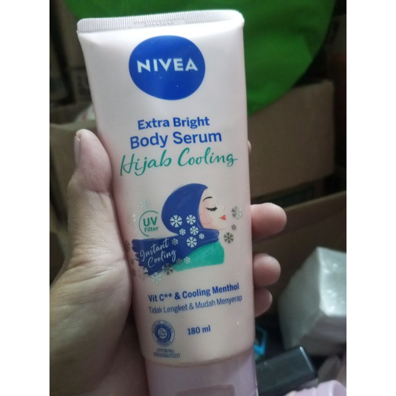 Nivea extra bright body serum hijab