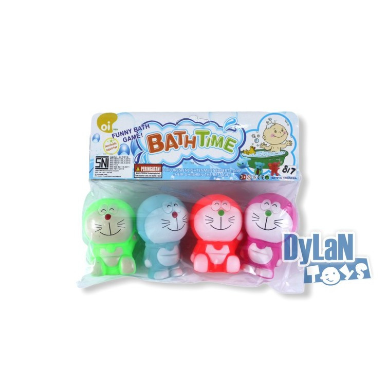 Mainan Bath Time Doraemon 4pcs 817