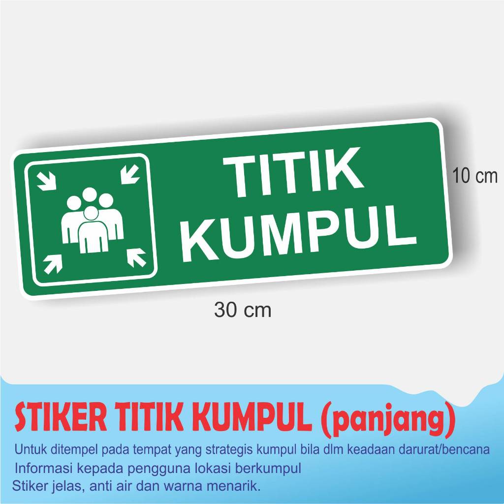 STIKER TITIK KUMPUL MENDATAR