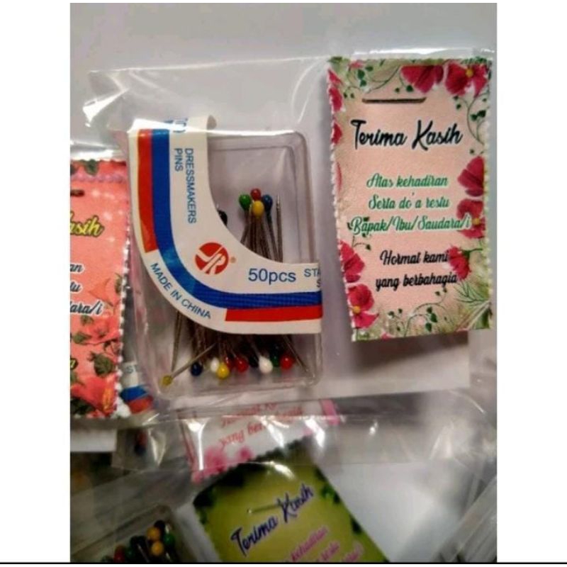 Souvenir pernikahan jarum mini