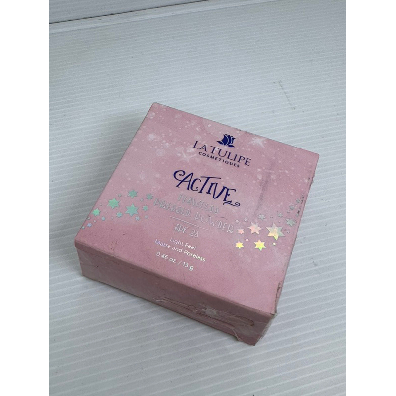 LA TULIPE active flawless pressed powder spf 23