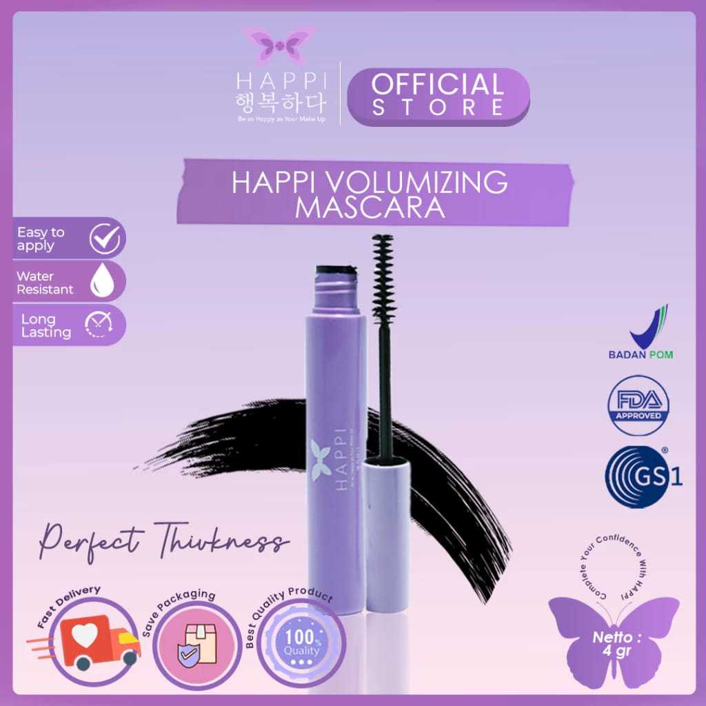 Happi Lengthening Mascara Black