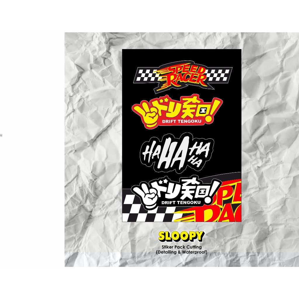 Sloopy - Stiker Pack Speed Racing