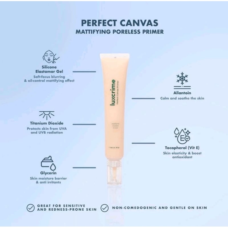 Luxcrime perfect canvas primer-matte