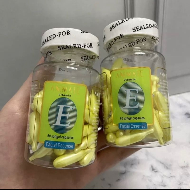 ANIMATE ESSENSE VIT E SERUM WAJAH ISI 60 kapsul