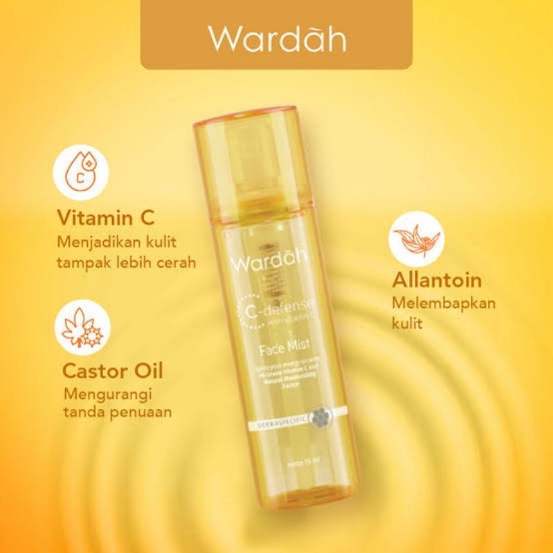 wardah c defense face mist