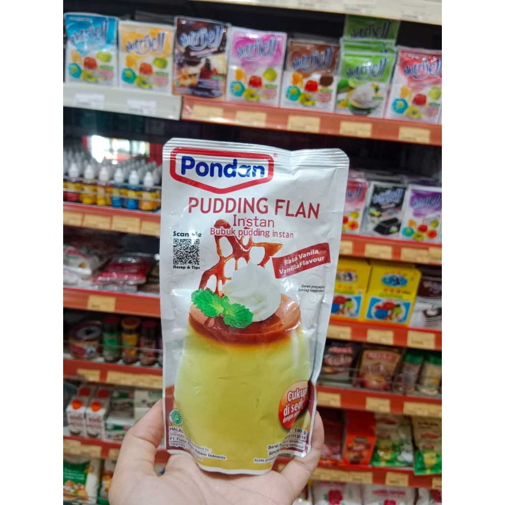 PONDAN PUDDING FLAN VANILLA POUCH 100G