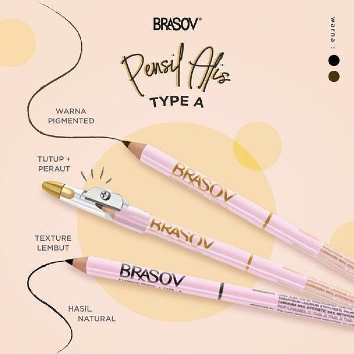 (COD)PENSIL ALIS BRASOV HITAM & BROWN