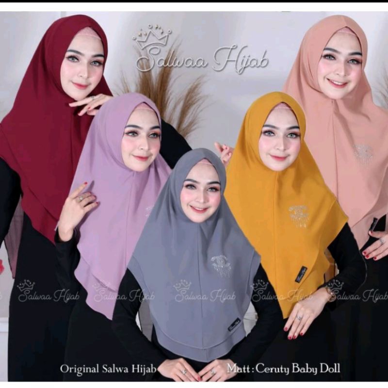 KHIMAR CERUTI  khimar ceruti dua layer