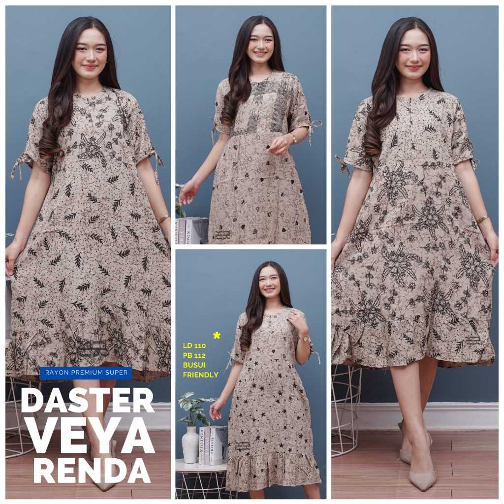 Daster Veya Resleting busui friendly