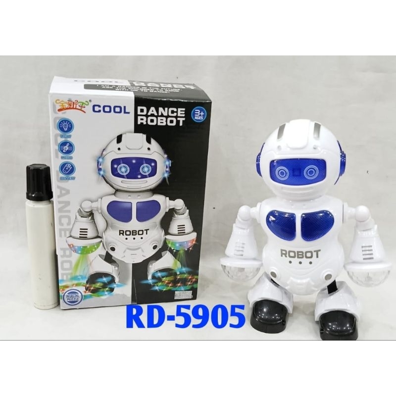 RD5905 - Mainan Dance Robot ada Lampu dan Suara