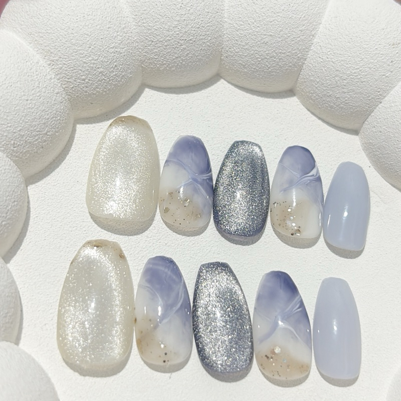 BLUE SEA PRESS ON NAILS