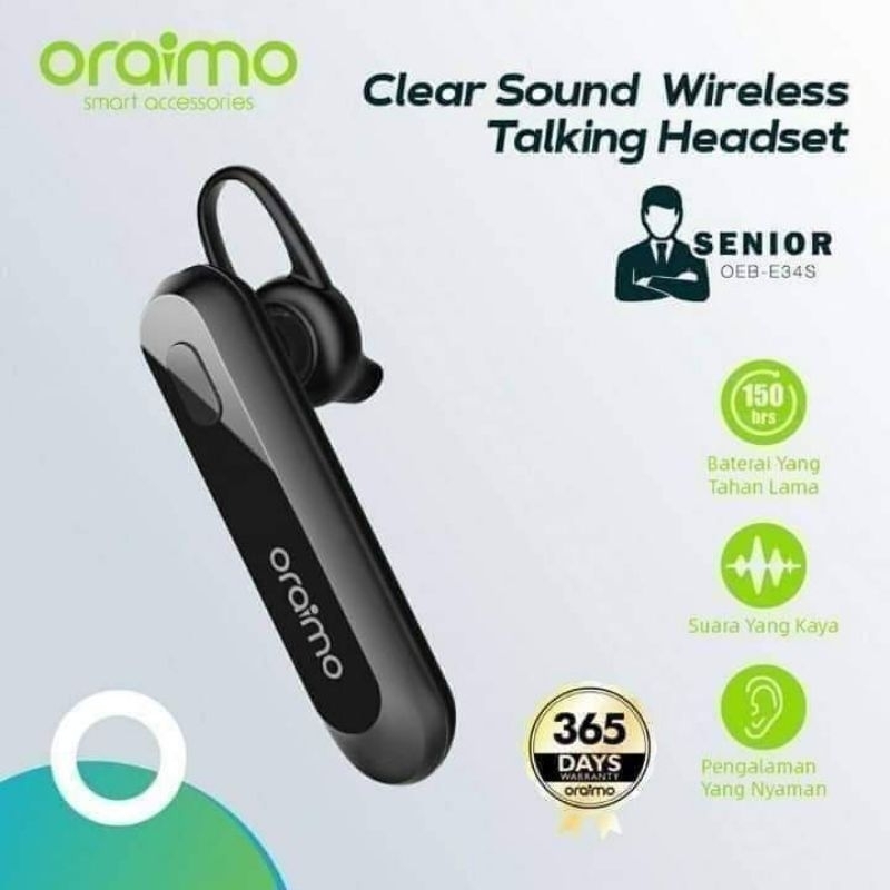 Oraimo Clear Sound Wireless Talking Headset OEB-E34S