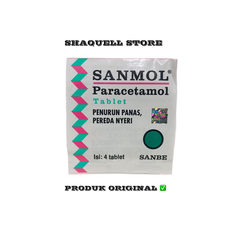 Sanmol tablet 1 strip 4 tablet