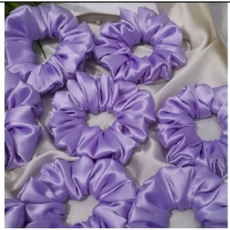 Scrunchie/ikat rambut satin halus termurah