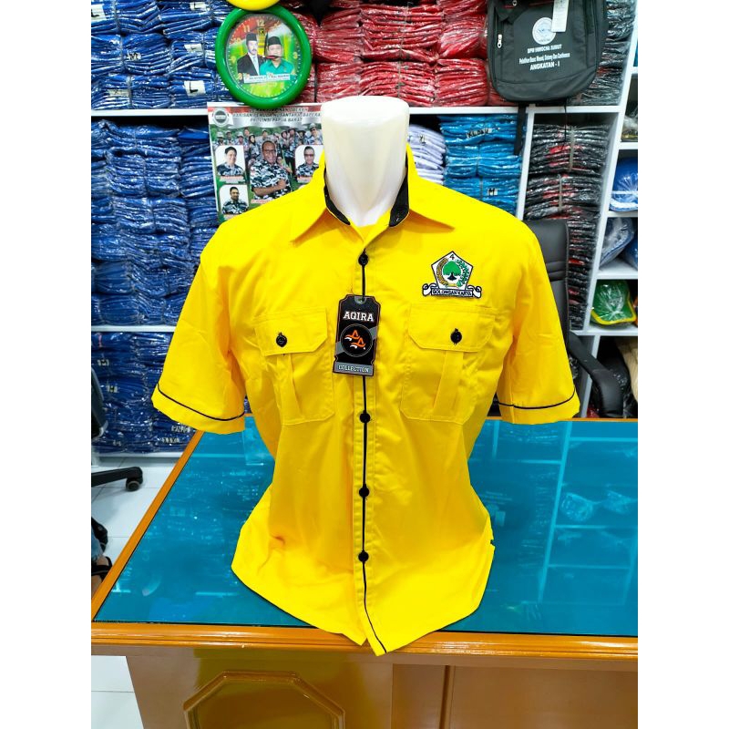 kemeja costom logo