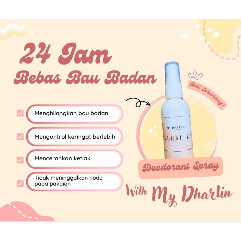AMPUH!! Deodorant Spray 24 Jam Bebas Bau Badan