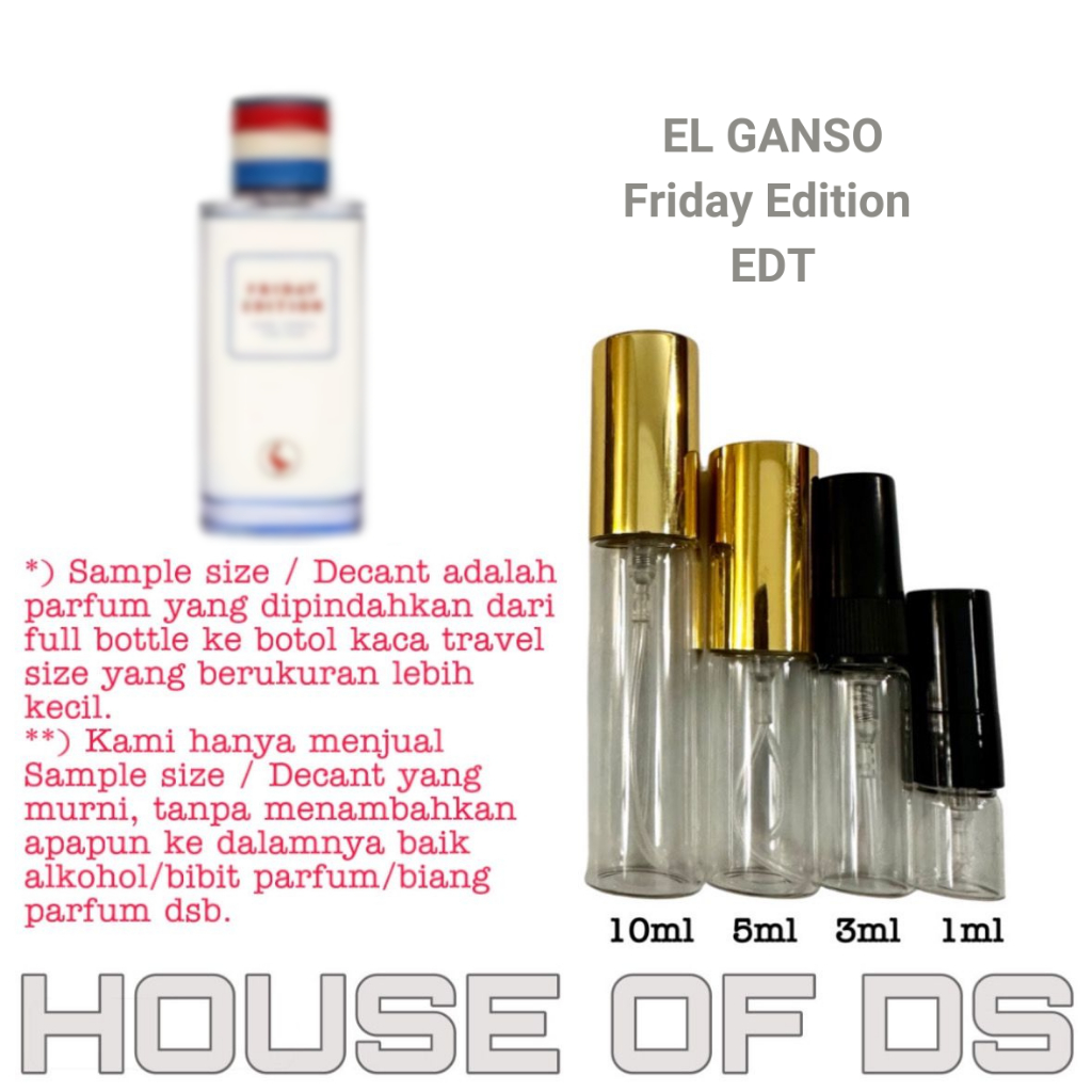 Decant El Ganso Friday Edition EDT 2ml/3ml/5ml/10ml