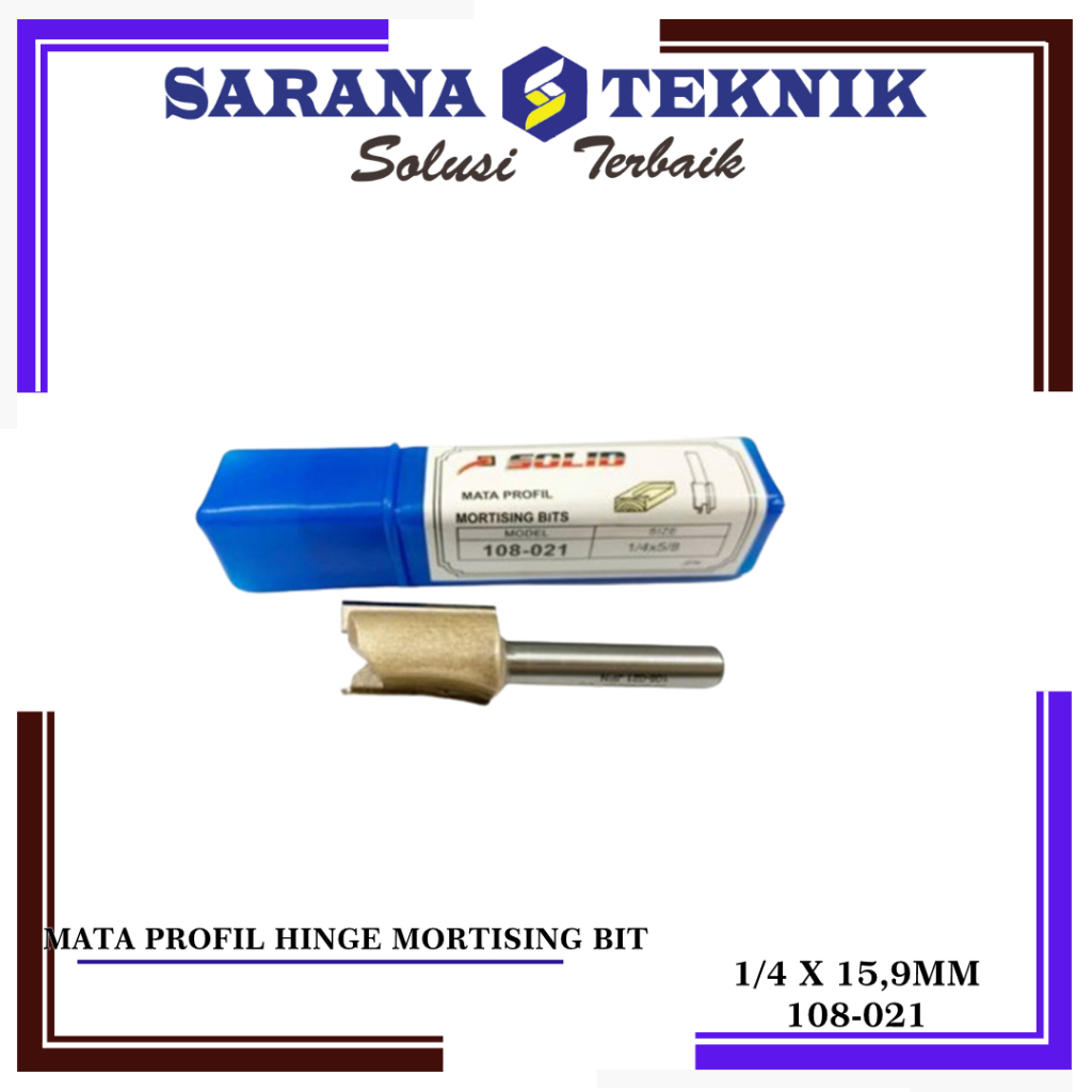 Mata Router / Mata Profil Hinge Mortising 15,9 MM SOLID 108-021"