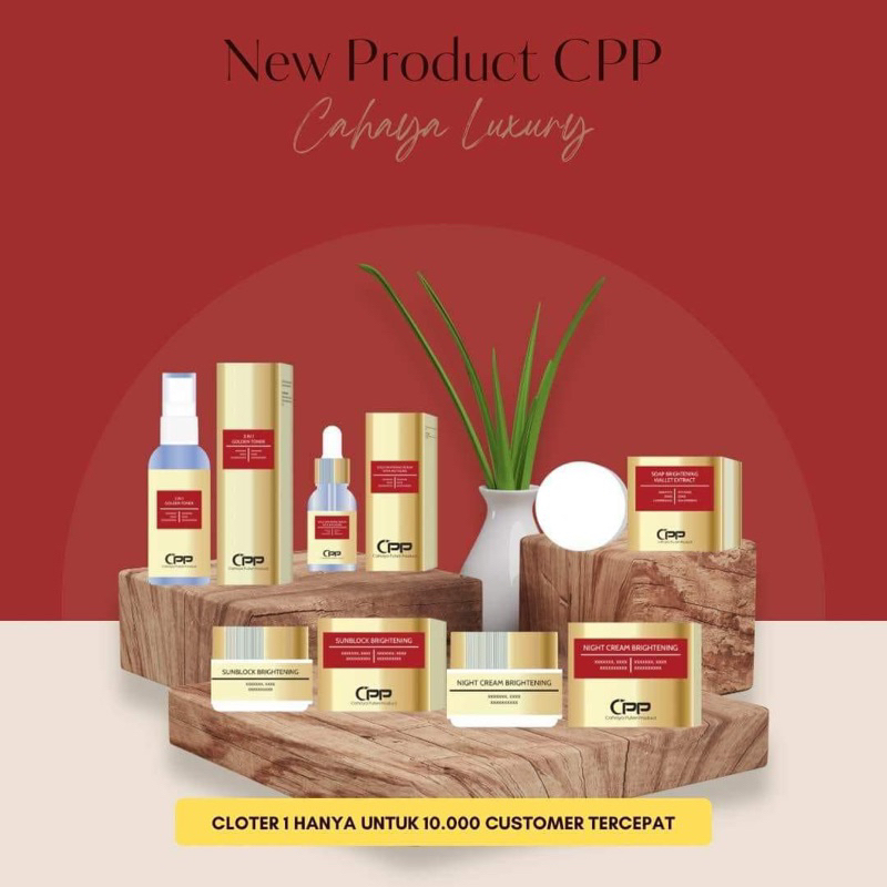 Paket Luxury Whitening Gold Series CPP‼️