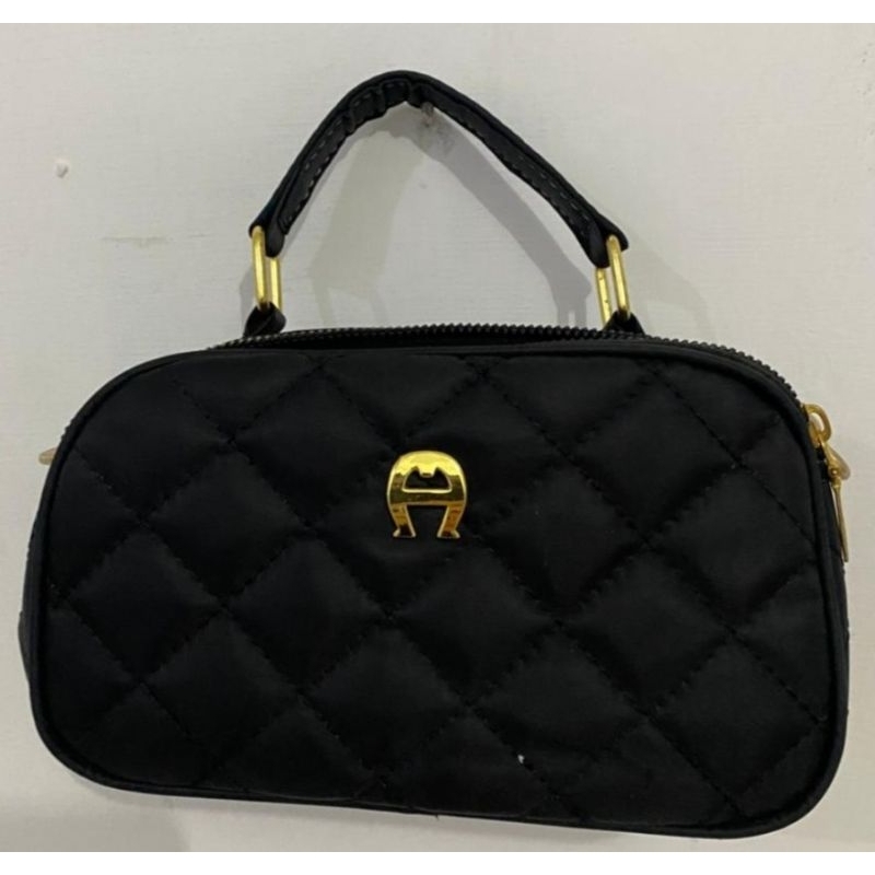 Dompet Mini Hitam 2in1