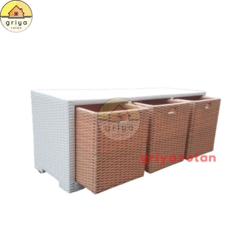 Sofa Laci Minimalis Rotan Sintetis