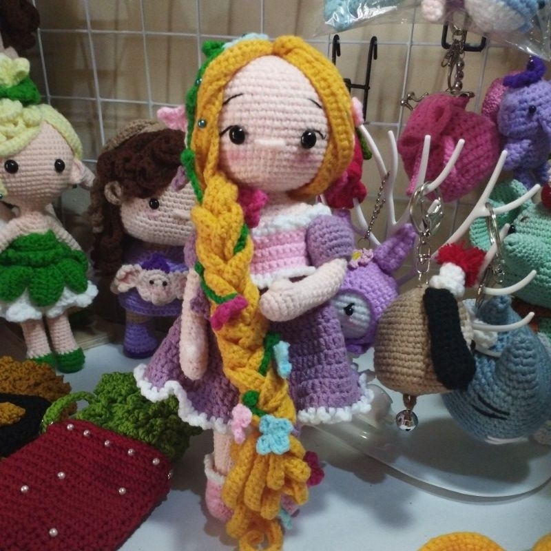 Boneka Rapunzel - Amigurumi