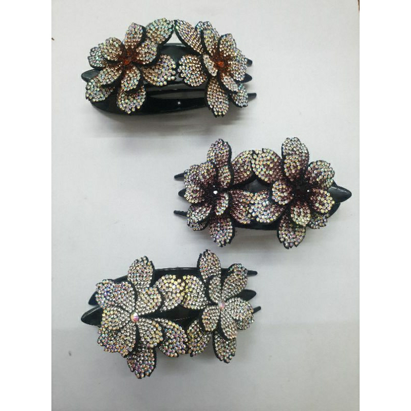 Jepit Catok Motif 2 Bunga (Pichii)