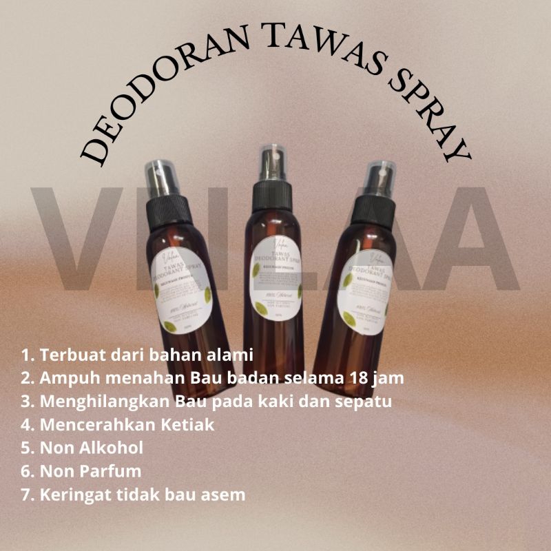 TAWAS DEODORAN SPRAY 100ml