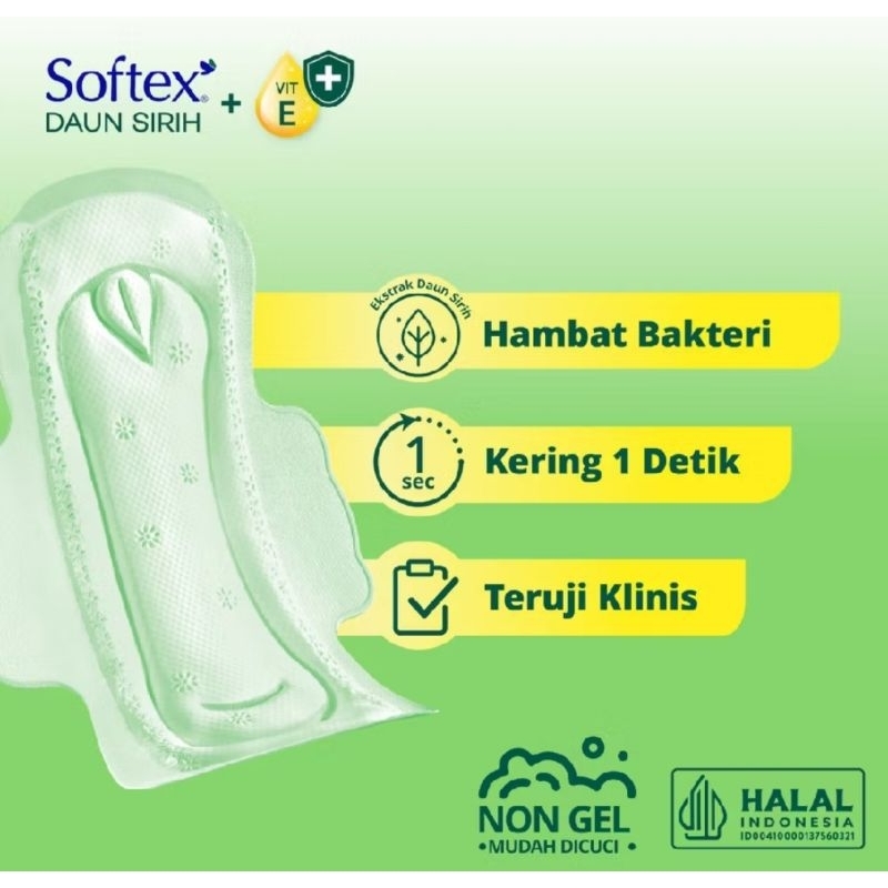 Softex Daun Sirih 23m 8Padz