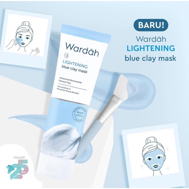 [COD]BLUE CLAY MASK LIGHTENING WARDAH