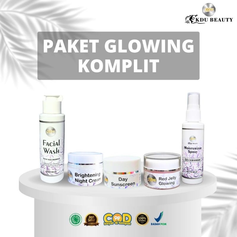 Paket Glowing Komplit KDU Beauty