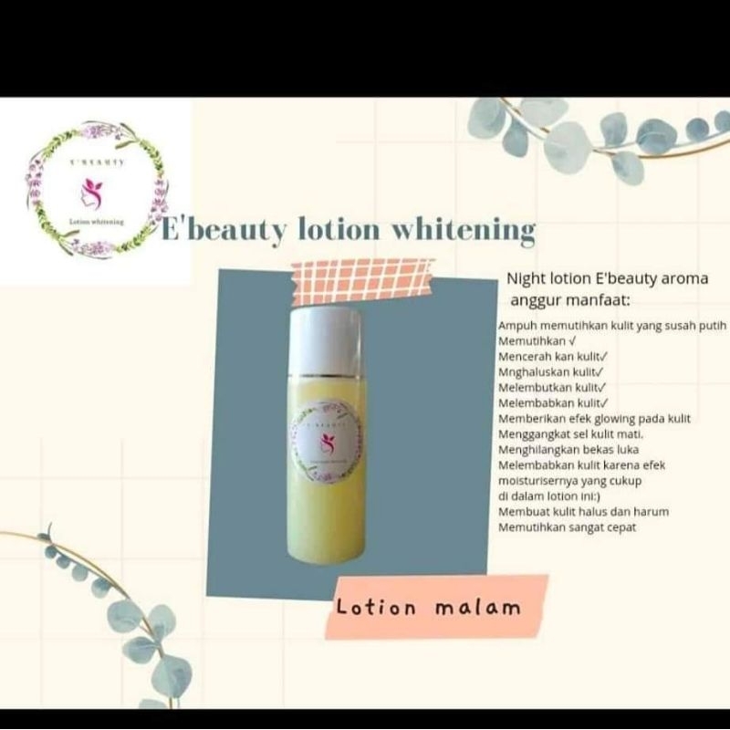 Ecer Hb malam E beauty