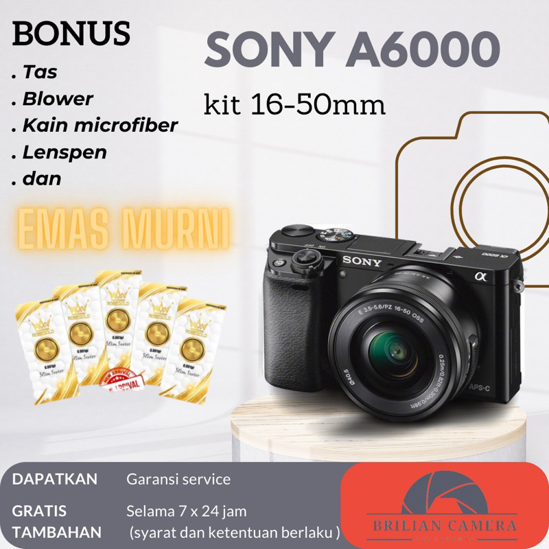 Sony a6000 kit 16-50mm
