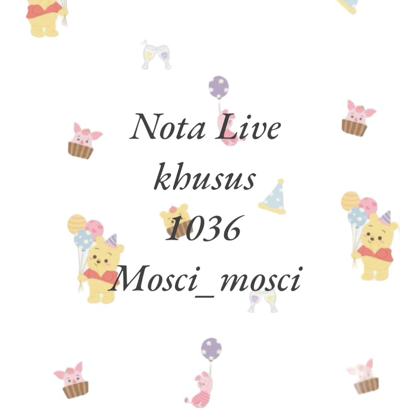 Nota Live khusus 1036k