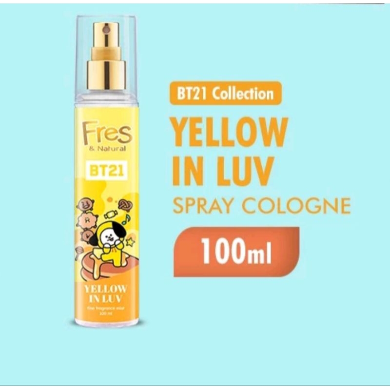 Fres & Natural Spray Cologne BT21 Botol 100ml